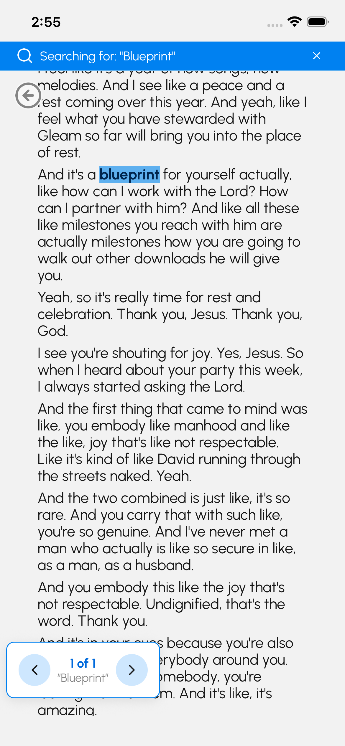 Search all your words - Search Results